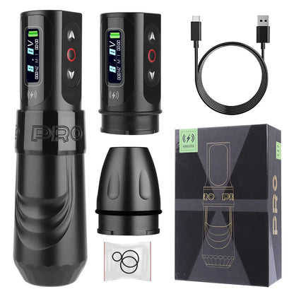 T-Rex Wireless Tattoo Machine Rotary Pen Coreless Motor 4.0mm Travel with Two 1600mAh Batteries Suitable for Tattoo Artists