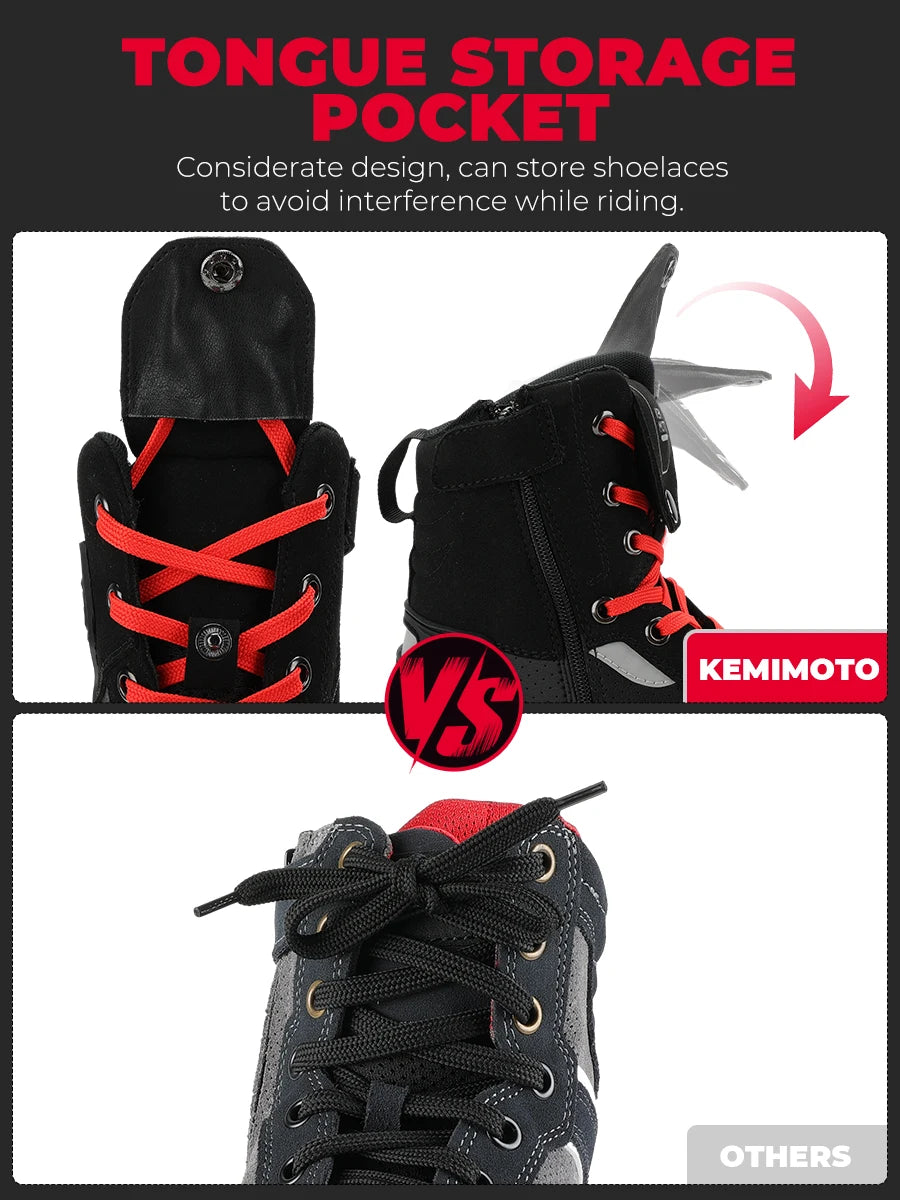 Motorcycle Summer Riding Shoes Men Riding Casual Short Boots  Anti-collision Reflective Protection Durable Equipments Moto Gear