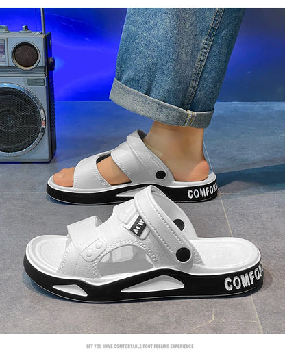 Men Summer Sandals Outdoor Ultralight Slippers EVA Non Slip Orginal Sandals Platform Beach Fashion Slides High Quality Shoes