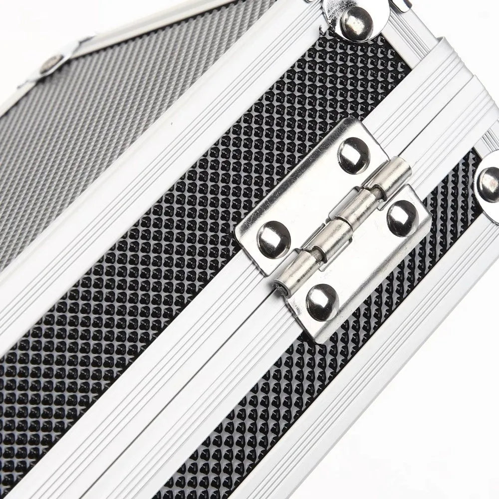 Shockproof Aluminum Alloy Tool Box Impact Resistant Drop-Resistant Portable Tool Case Protective Handheld Safety Briefcase