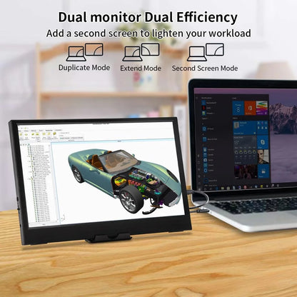 11.6 Inch Portable Monitor HDMI-Compatible Laptop Second Screen Gaming Extended Display for Steam Deck Laptop Switch PS4 /5