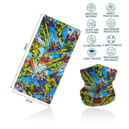 Motorcycling Running Outdoor Sports Face Bandanas Men Neck Warm Gaiter Women Headscarf UV Protection Seamless Tube Face Shield