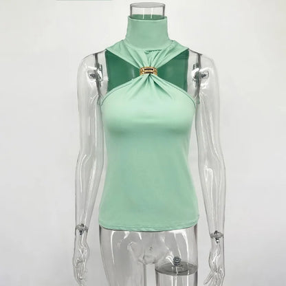 Tuularose Women Summer Tank Top Fashion Solid Sleeveless Strapless Tight T-Shirt Top Sexy High Street Vintage Vest Camisole 2025