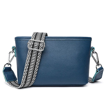 100% Genuine Leather Shoulder Bag for Women Solid Purse Luxury Cowhide Crossbody Bags Female Fashion Handbag Hobos Tote Bag