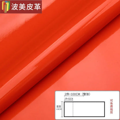 Pvc Patent Leather Fabric By The Meter for Jacket Skirt Bag Clothes Diy Sewing Cloth Waterproof Slightly Hard Wearable Glossy