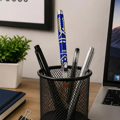 250th U.S. Anniversary Ballpoint Pen 1776-2026 Patriotic Commemorative Metal Plastic Writing Pen Gift Boxed Souvenir Gift