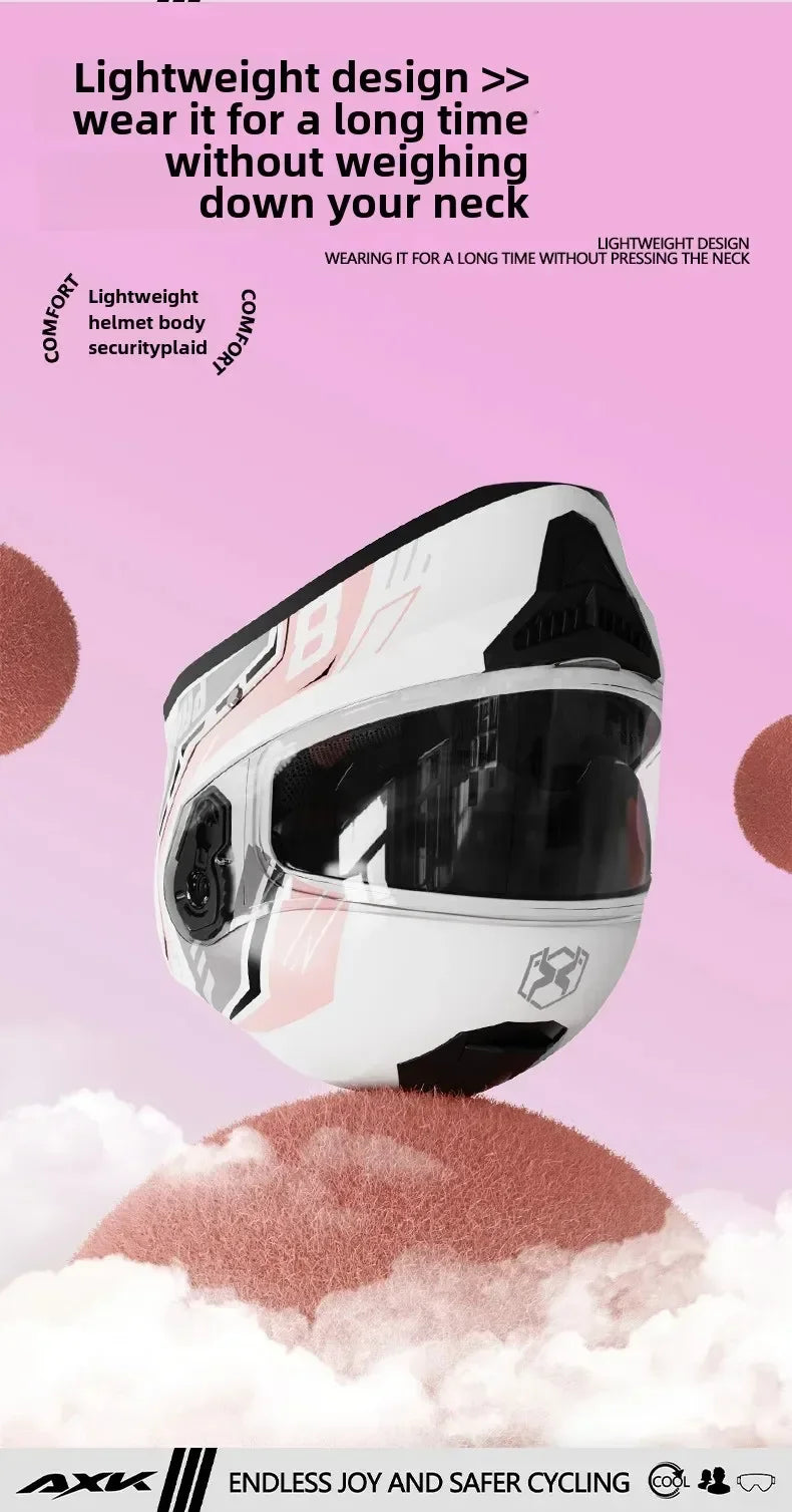 Unisex Motorcycle Helmet Winter Anti-Fog Warm Full Cover Helmet For Men And Women Electric Car Cycle Motorcycle Equipment Access
