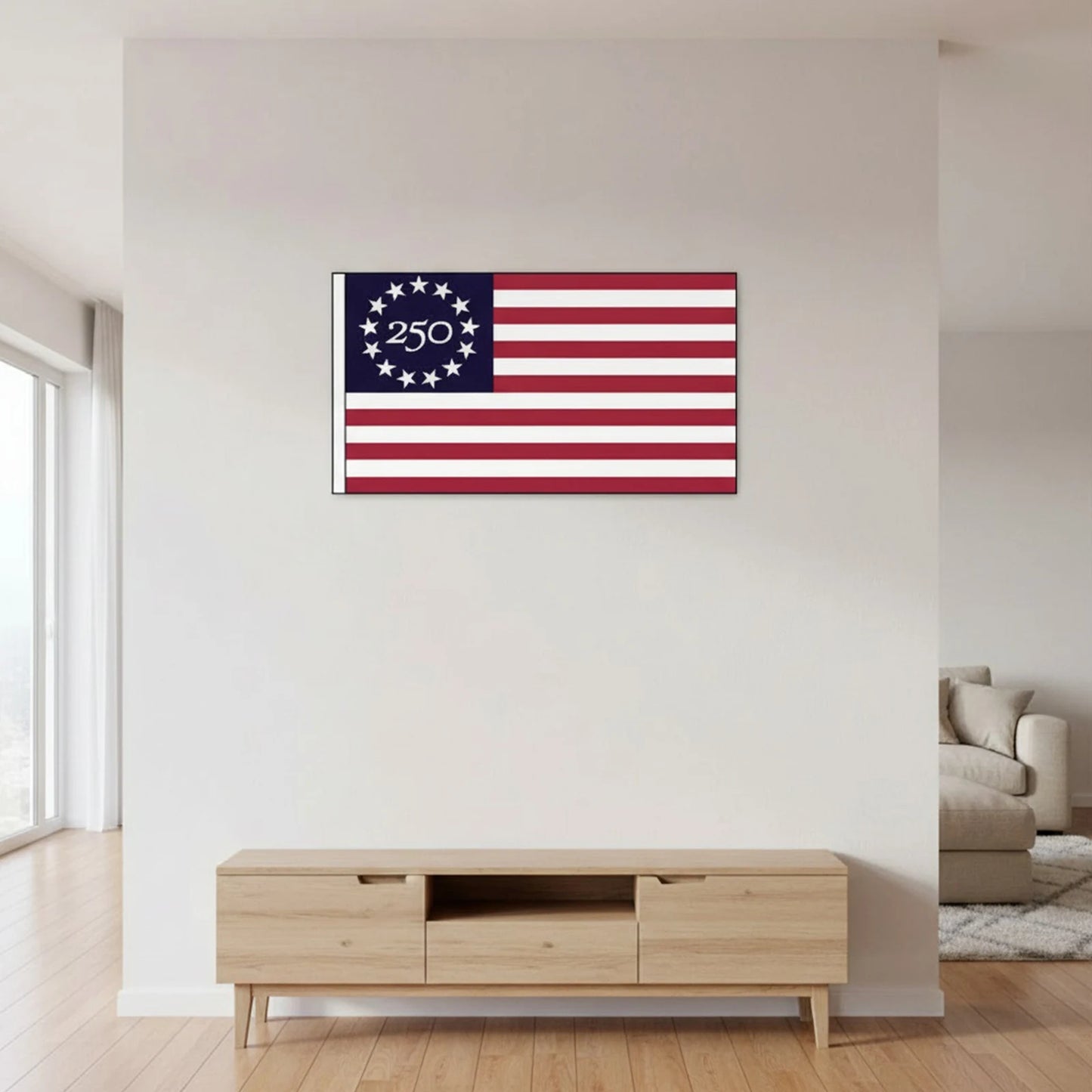 250 Anniversary USA Flag 3x5 FT 250 Years America Flag with Brass Grommets Patriotic Decor for Outdoor Front Door Porch Wall