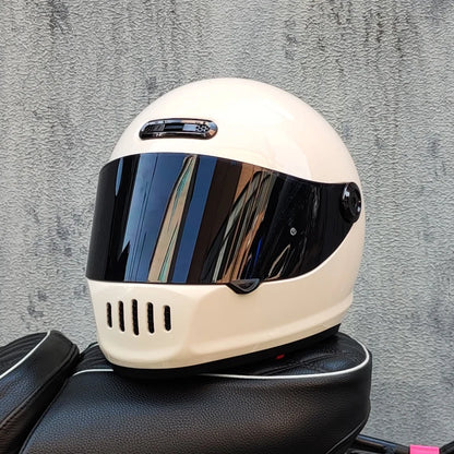 ORZ Classic Design Retro Full Face Motorcycle Helmet DOT Approved Adult Off Road Motorcycle Helmet Capacite Casco Moto
