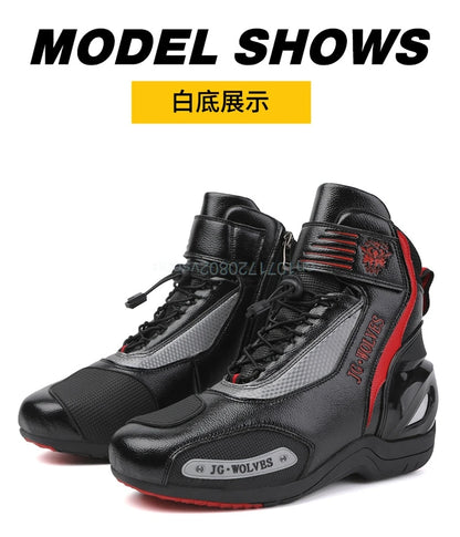 Boots For Motorcyclist Man Women Waterproof Enduro Motorcycle Boots Motorcycle Shoes Moto Hombre Anti-Fall Riding Short Boots
