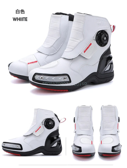 Motorcycle Riding Boots Summer New Anti-fall Casual Cycling Shoes Men's Outdoor High-top Cross-country Race Motorcycle Shoes