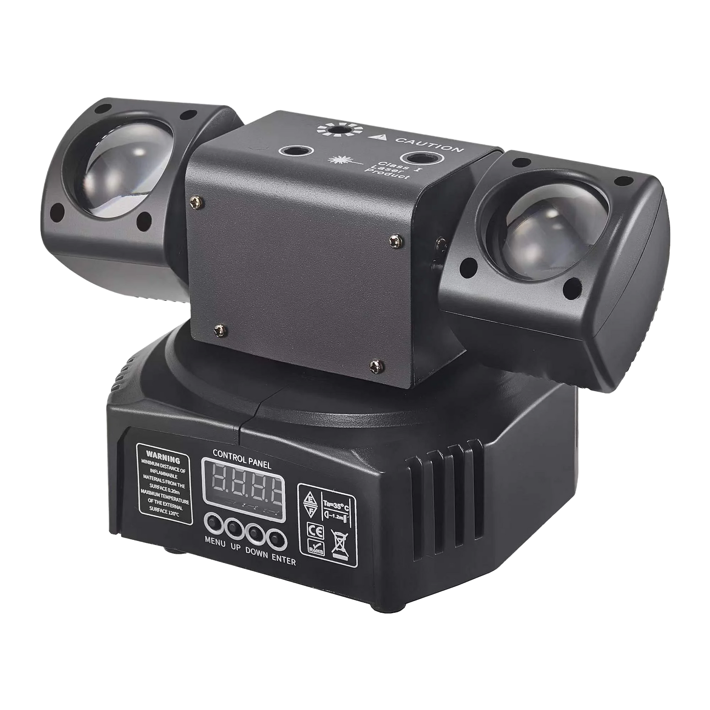 Ybeiyuan New LED Rotating Laser Beam Strobe 3-in-1 Disco Light DMX512 DJ Bar Club Party Wedding Christmas Effect Stage Light