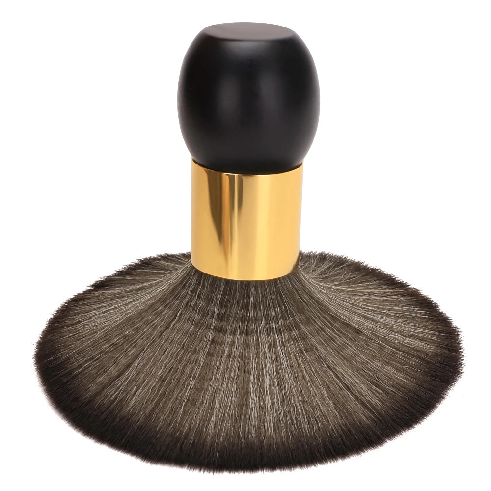 Professional Barber Duster Neck Face Brushes Hair Clean Soft Black Hairbrush Salon Cutting Hairdressing Styling Make Tools