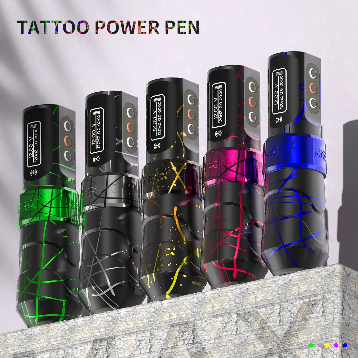 MAX Wireless Tattoo Machine Cartridge Pen 2400mAh Large Capacity Battery Coreless Motor Pen Machine For Tattoo Artists