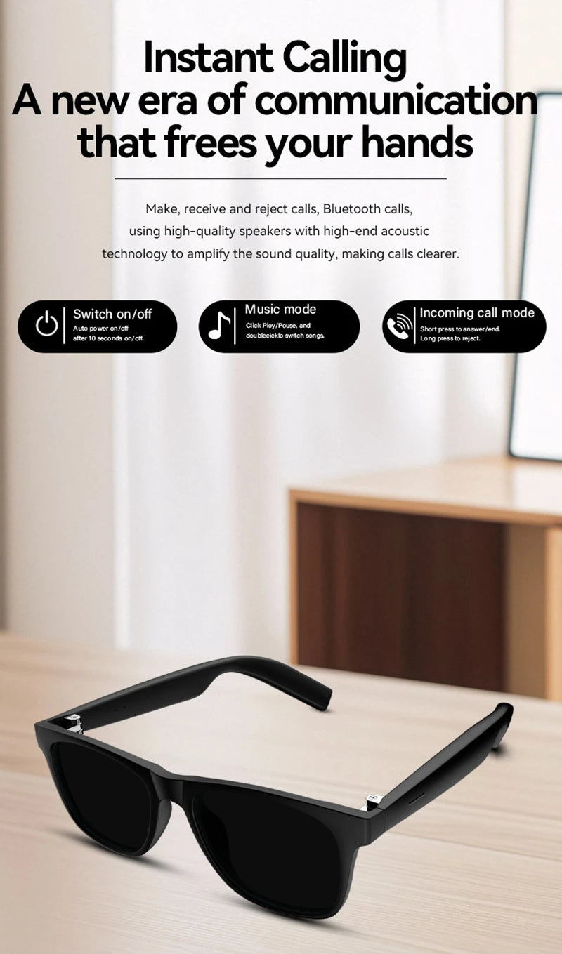 Xiaomi 4K AI Smart Glasses Multifunctional Camera Bluetooth Call Voice Assistant Music Player Translate Photochromic HD Glasses
