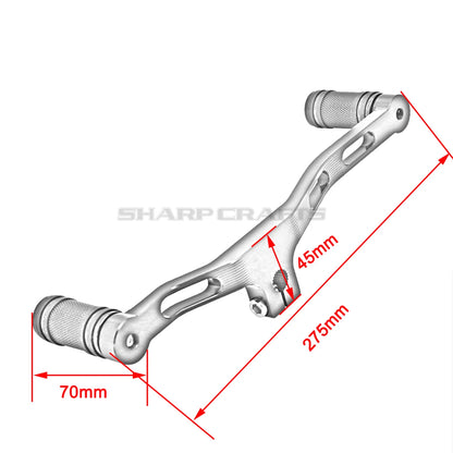 For Harley Dyna Street / Fat Bob Low Rider Super / Wide Glide Motobike CNC Mid-Controls Heel Toe Shifter Lever Shift With Pegs