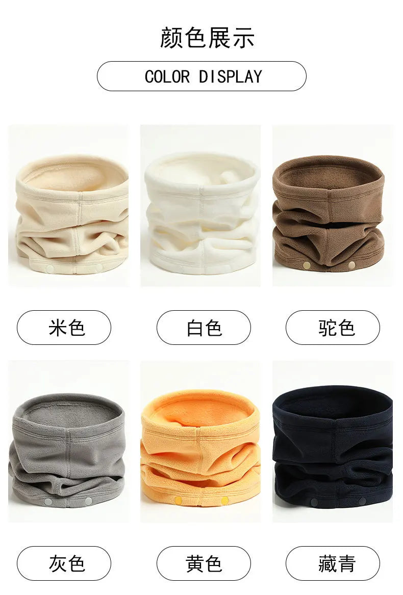 Polar Fleece Neck Scarf Winter Thick Cycling Bandana Women Men Face Neck Warmer Multifunction Cover Hat Tube Scarves Buffs Masks