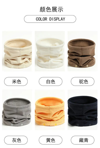 Polar Fleece Neck Scarf Winter Thick Cycling Bandana Women Men Face Neck Warmer Multifunction Cover Hat Tube Scarves Buffs Masks