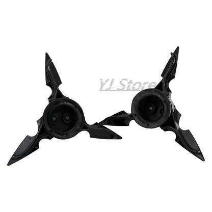 Fit For Harley Sportster Dyna Softail V-Rod Custom Motorcycle Skull Spun Blade Axle Caps Cover Front Axle Nut Covers