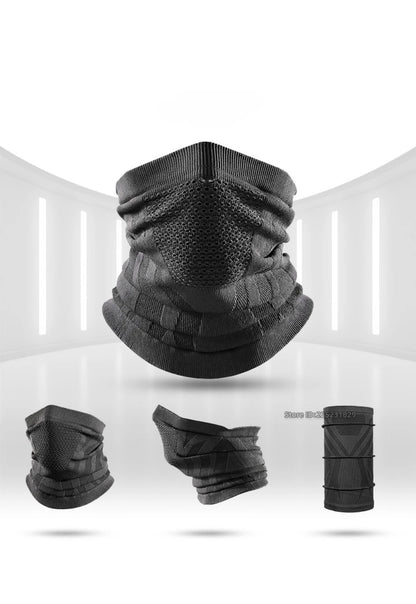 Motorcycle Balaclava Winter Neck Warmer Windproof Face Mask Cold Protection Seamless Scarf Ear Cover Breathable Riding Outdoor