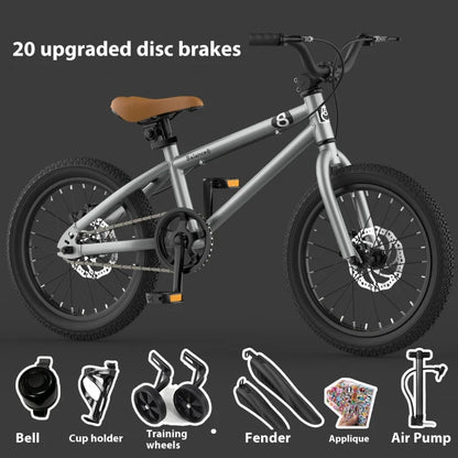 Youth Mountain Bike 16/20 Inch Children's Bicycle for Boys And Girls 6-12 Years Old Student Pedal Bike with Adjustable Frame