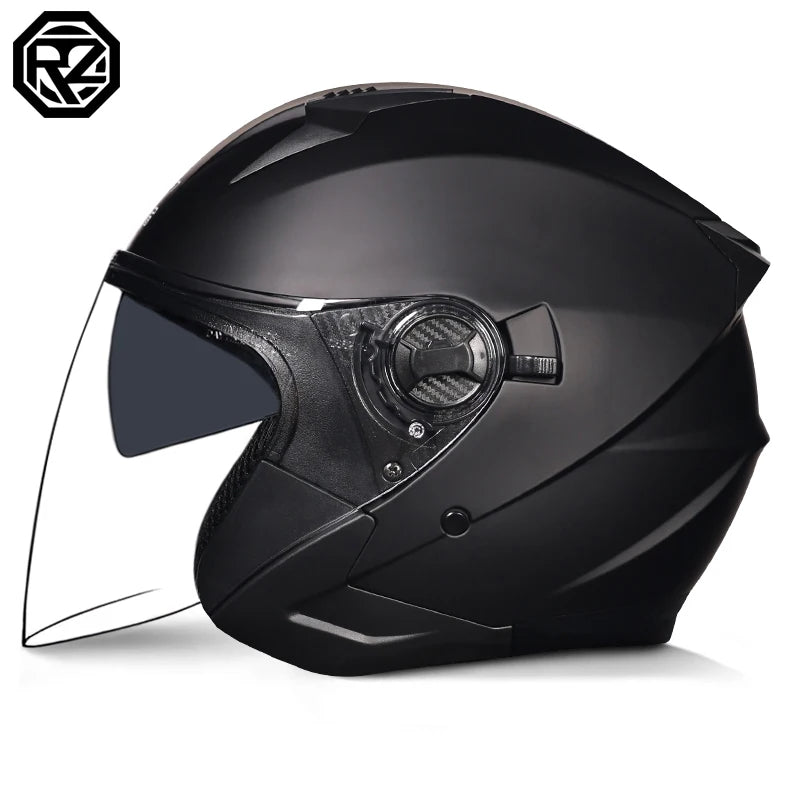 ORZ-705 Latest High Quality Motorcycle Helmet Half Covering Dual Lens Cascos para Motos Male Female Couple Capacetes de Moto