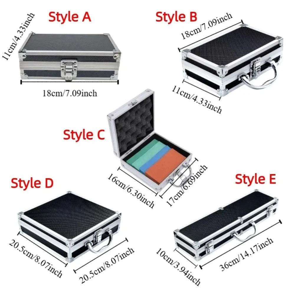 Shockproof Aluminum Alloy Tool Box Impact Resistant Drop-Resistant Portable Tool Case Protective Handheld Safety Briefcase