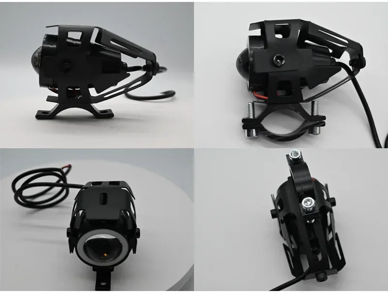 Super Bright Mini LED Motorcycle Headlight Work Light Angel Eye Headlamp Fog Spotlights Driving Lamp with ON/OFF Switch