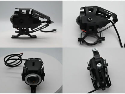 Super Bright Mini LED Motorcycle Headlight Work Light Angel Eye Headlamp Fog Spotlights Driving Lamp with ON/OFF Switch