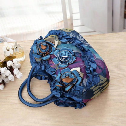 New women's handbag pure color lace zipper handbag mom bag large capacity mobile phone change purse storage bag
