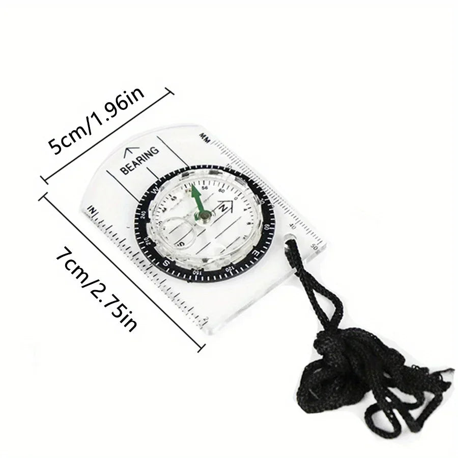 Professional Waterproof Camping Compass - Hiking Backpack Essential, Survival Gift for Outdoor Navigation & Map Reading