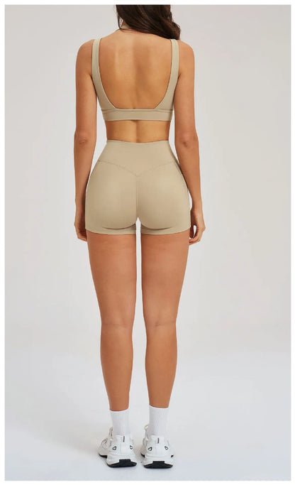 2 Pieces Yoga Suit for Women Clothes Sports Bra Shorts Sports Set Gym Running Training Sexy High Waist Butt Lift Sports Yoga Set