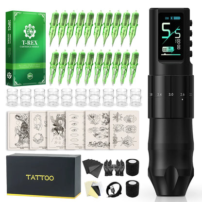 XNET Nebula Wireless Tattoo Machine Full Kit Custom Motor 1600mAh Battery 7 Strokes Dot Tattoo Pen For Beginner For Tattoo Art