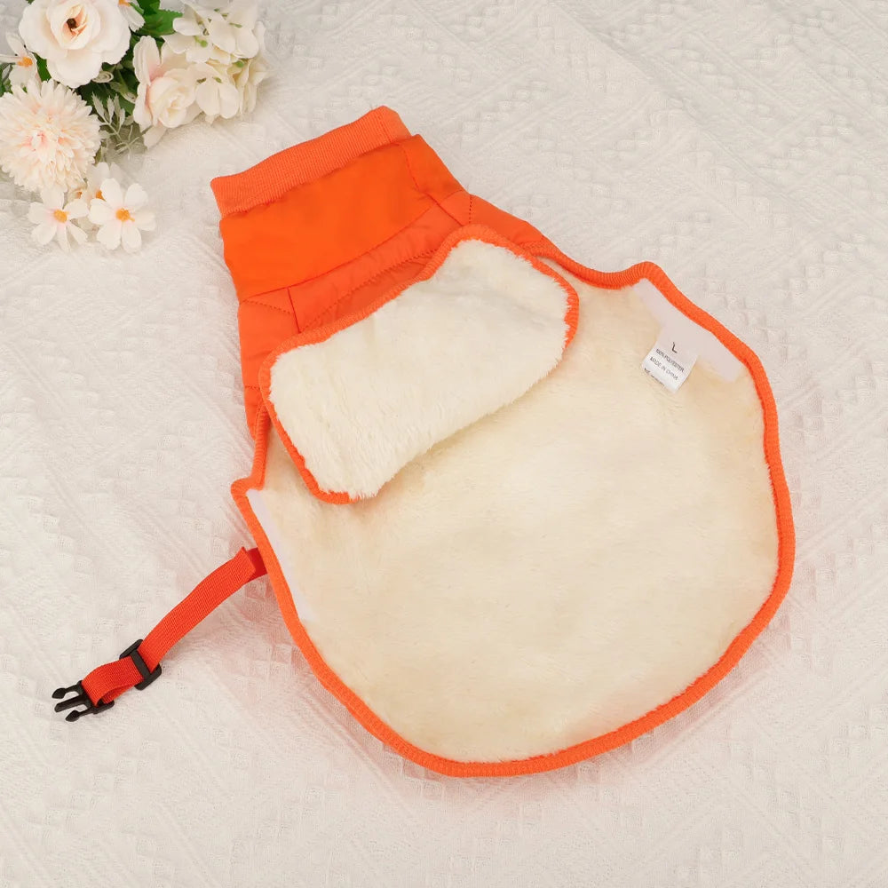 Warm Dog Clothes Thick Cotton Pet Clothing Soft Fur Padded Winter Dog Coat Jacket Clothes For Small Medium Dogs Cats Chihuahua