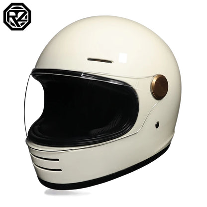 ORZ Motorcycle Helmet DOT Certification Retro Full Face Off Road Helmet Cascos Para Motos Capacete Casco Moto
