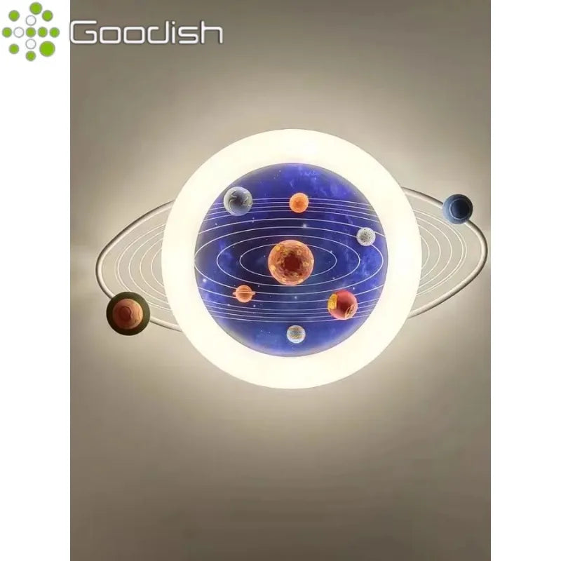 Modern Minimalist Nordic LED Home Ceiling Lights Cartoon Astronaut Space Art Creative Lamp for Living Room Decoration Chandelier