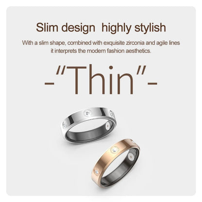 2025 Smart Ring Women Men Super narrow 6.3mm Heart Rate Health Stress measurement Monitor IP68 Waterproof Fashion Sports Rings
