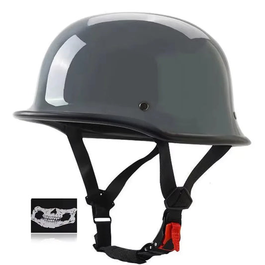 New Retro Helmet for Motorcycle Germany Style Vintage Half Helmet Scooter Motorbike Casco Moto Helmet DOT Approved Size S-XXXXL