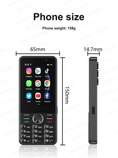 SERVO F25 PRO Android Smartphone 4G LTE 3.5" Touch Screen 2GB+16GB Play Store GPS FM Radio Button Smart Phones Dual SIM Standby