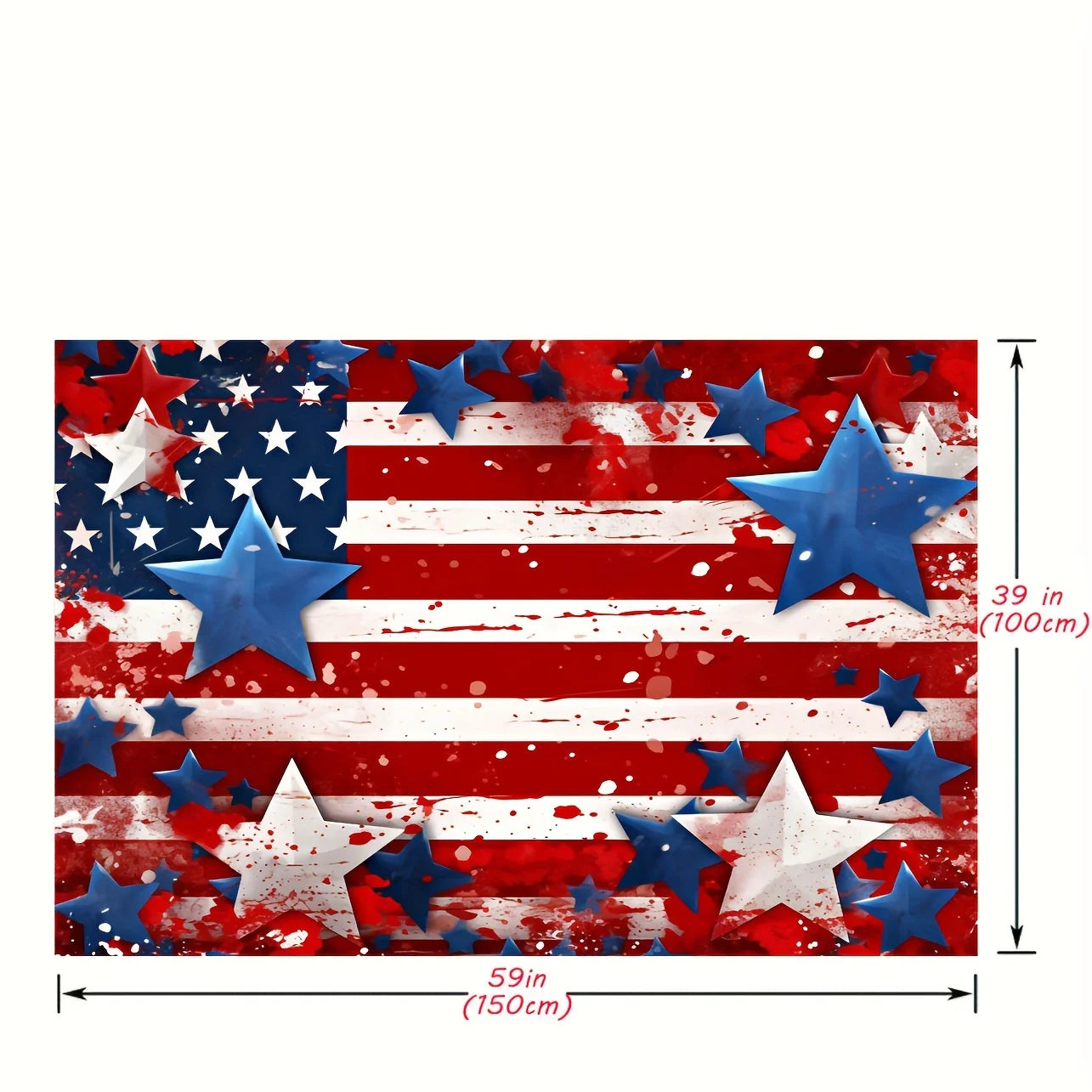 American flag July 4th background cloth,Patriotic Independence Day party photo background,Patriotic National Day banner