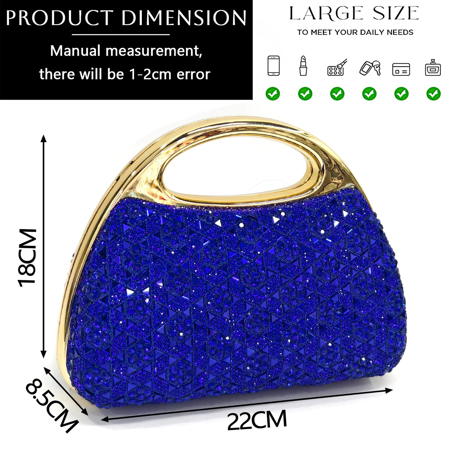 Venus Chan 2026 Women’s Italian Gold High Heels with Rhinestone Detail & Matching Bag Set - Stylish Pointed Toe Design