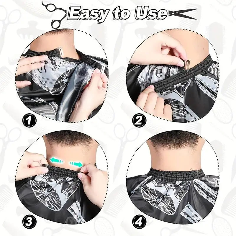 Professional Hair Cutting Apron Salon Barber Cape Hair Cutting Waterproof Cloth Hair Cutting Apron Barber Accessories C0027A