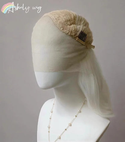 White Lace Front Wig for Women 13x4 Long Wavy Hair Wig for Women High Temperature Fibers Glueless Synthetic Lace Wigs Cosplay