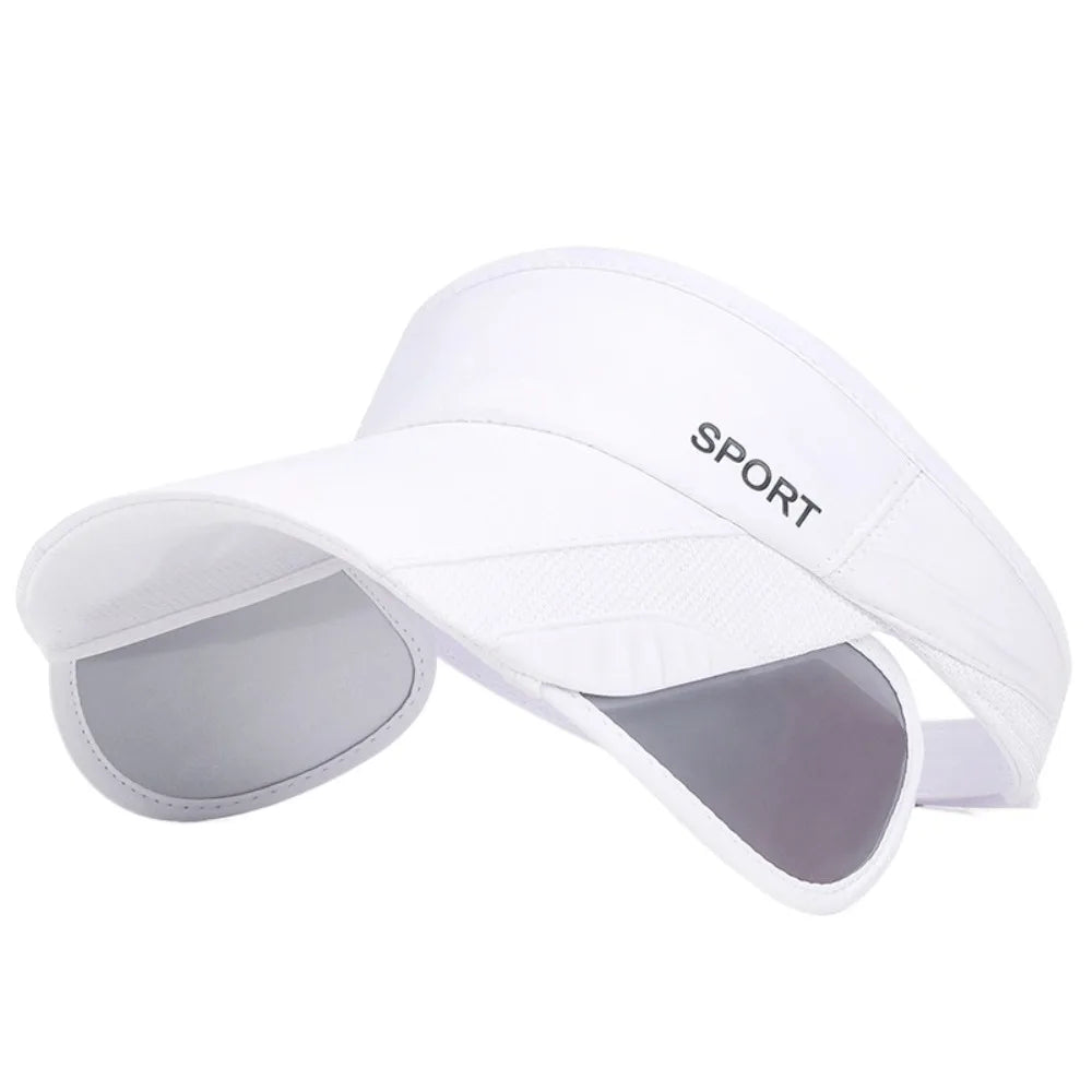 Casual Scalable Sports Sun Hat Wide Brim UV Protection Empty Top Hat Sunscreen Golf Hat Summer Baseball Cap Fitness