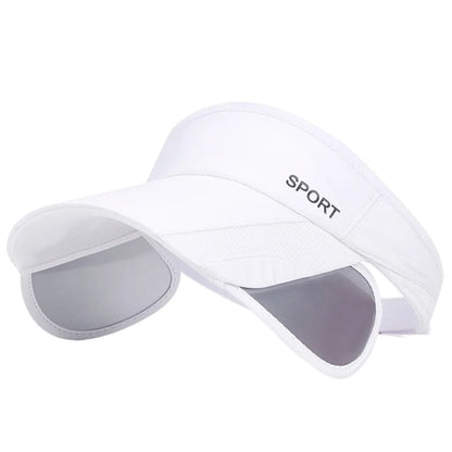 Casual Scalable Sports Sun Hat Wide Brim UV Protection Empty Top Hat Sunscreen Golf Hat Summer Baseball Cap Fitness