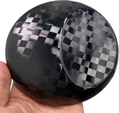 Premium PET Black Checkered Carbon Vinyl Wrap Roll Air Release Self Adhesive Decal Automotive Car Wrapping Foil