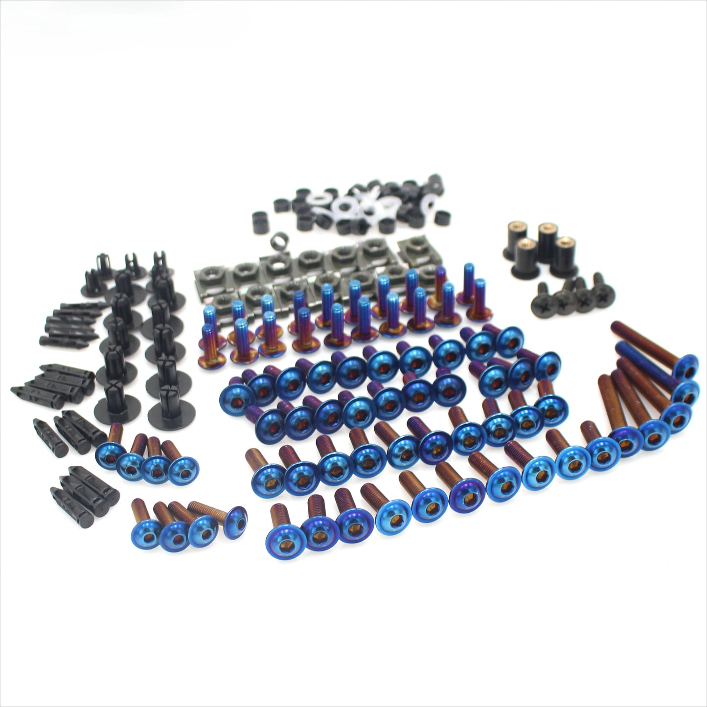 195pcs Burn Titanium screw Fairing Screws Bolt Kit for Suzuki GSXR600 GSXR1000 Hayabusa GSX1300R GSX600F GSX750F SV1000 SV650