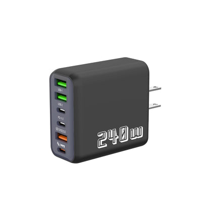 240W GaN Charger 2 Port USB C + USB A Fast Wall Charger UK/EU Plug PD Super Fast Charging For iPhone Samsung iPad Android Phone