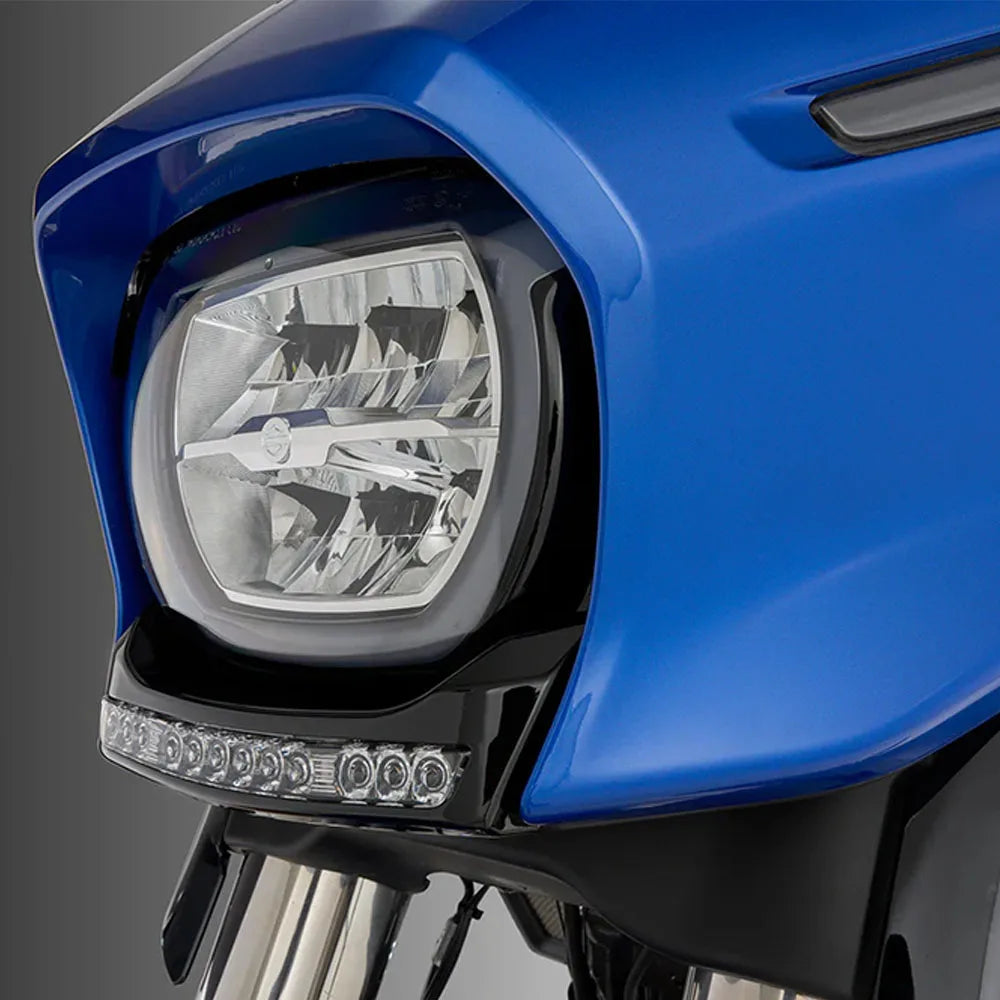 New Motorcycle GOAT-E LED Fairing Light Chrome Amber/White For Harley CVO Electra Street Glide Ultra FLHXU FLHX FLHXSE 2024 2025