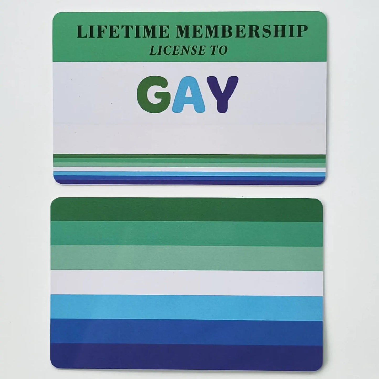 Writable LGBTQIA Identity Card LGBT Pride Cards Lifetime Membership Card perfect rainbow community gift